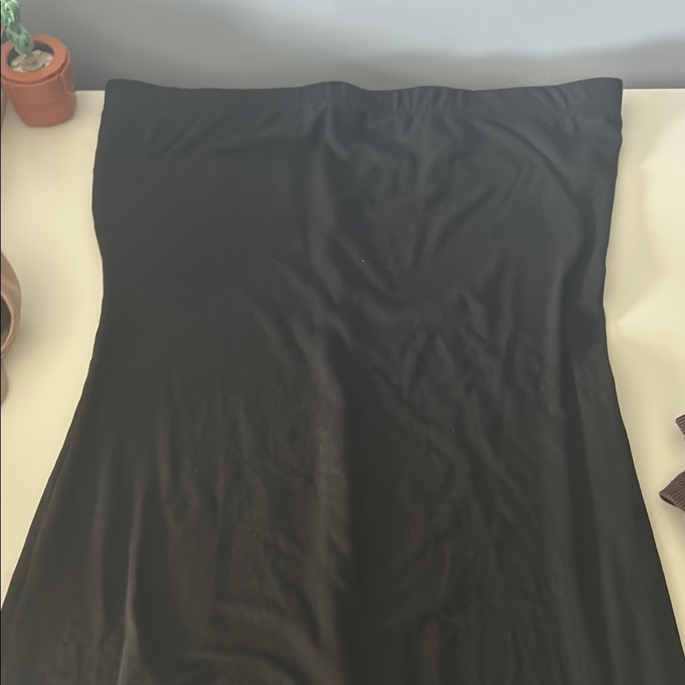 Black Strapless pants suit